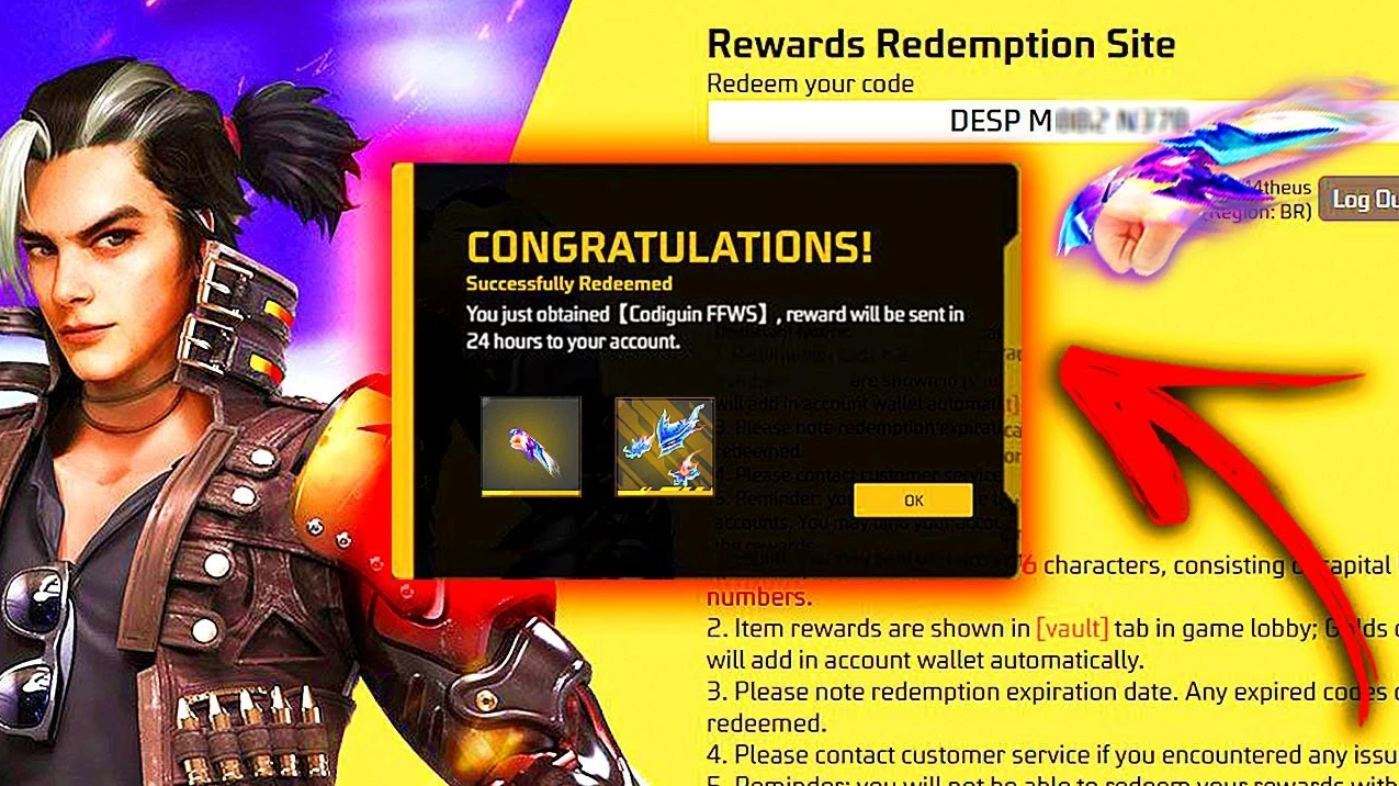 Códigos de Free Fire actualizados: recompensas gratis que puedes reclamar hoy